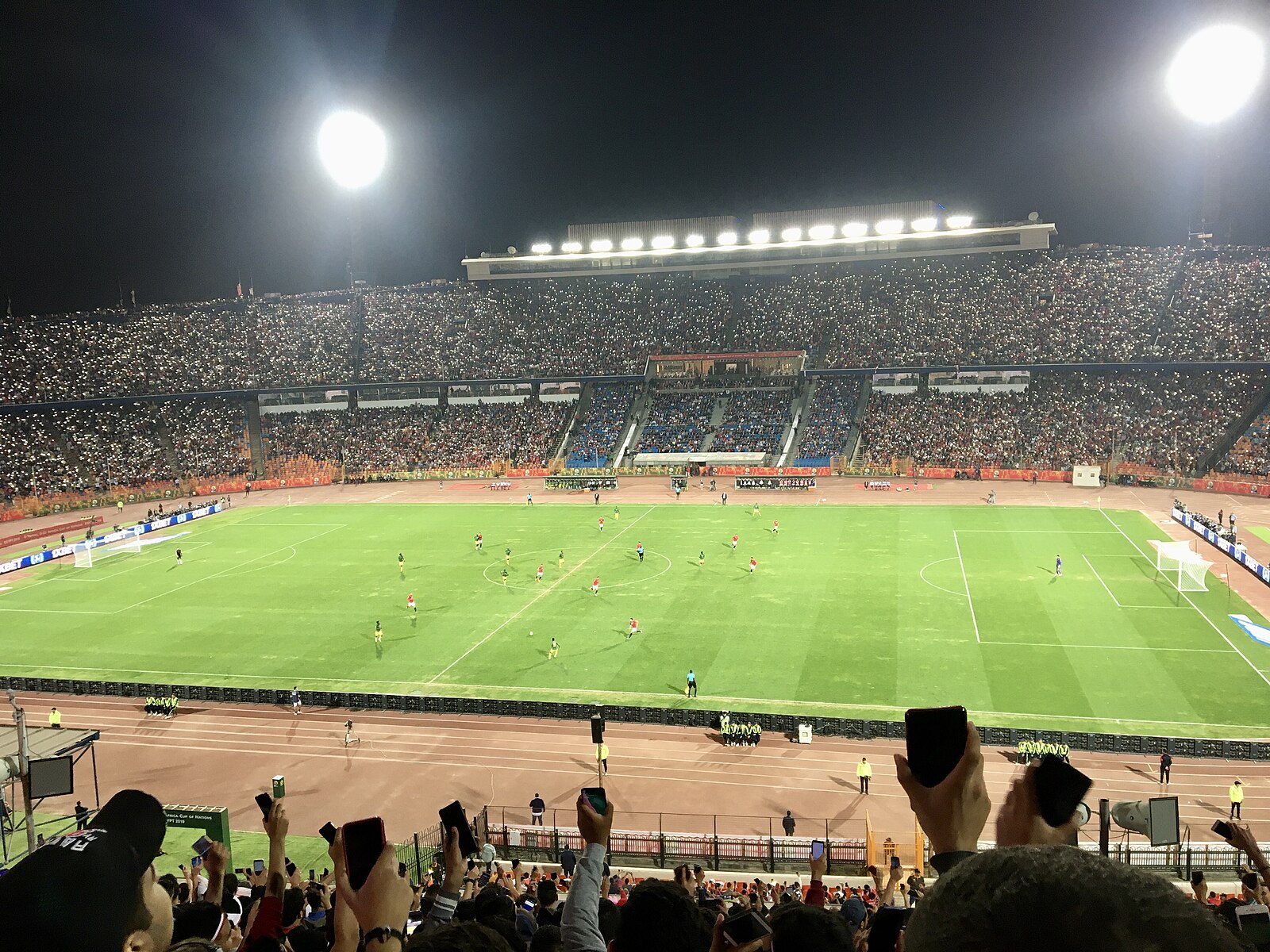 Cairo International Stadium during AFCON U-23 2019 (via Wikimedia Commons)